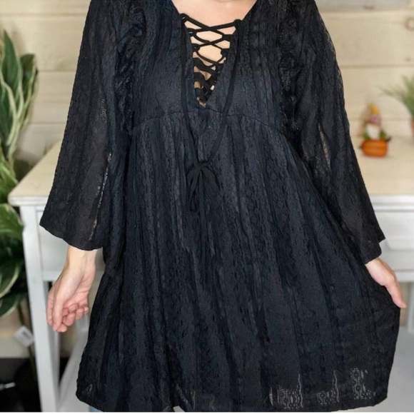 New POL black lace dress - Picture 1 of 8